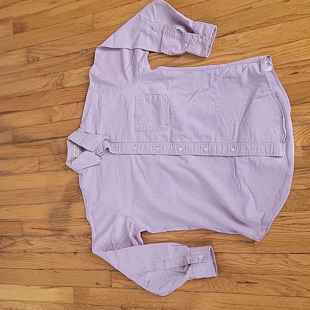 LL Bean button up overshirt L